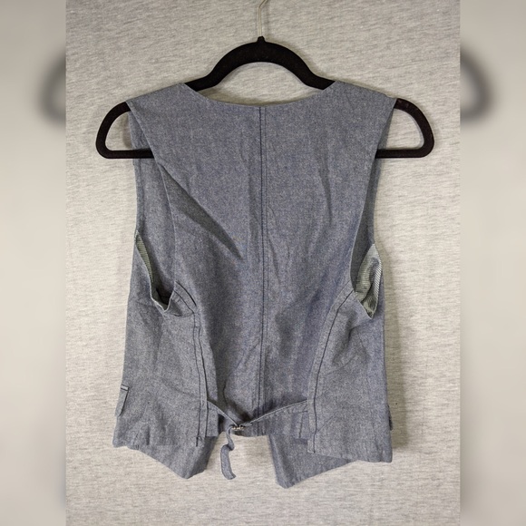 🍭 3/$10 4x 👯♀️Host Pick⚡️For bundle only: Bluish Grey Vest - Picture 3 of 4